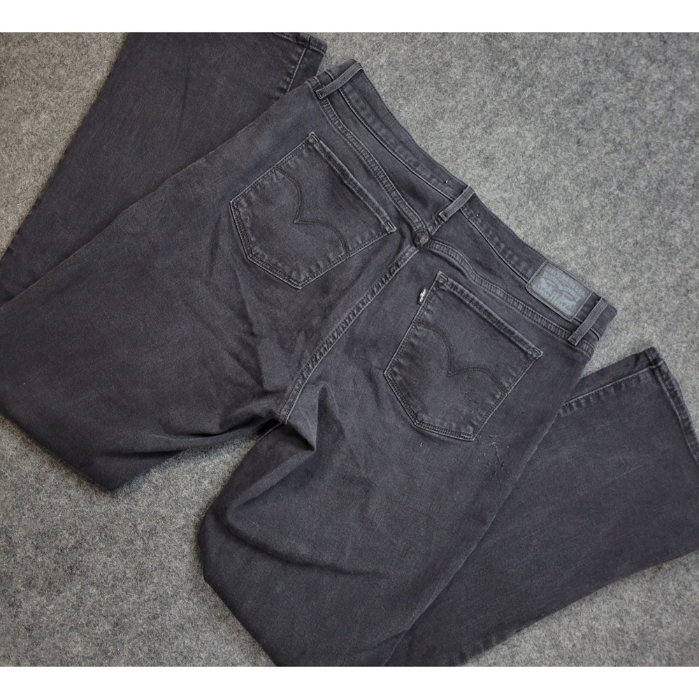 Levis 315 Jeans Womens 33 Black Denim Black Tab Stretch Shaping Bootcut Leg